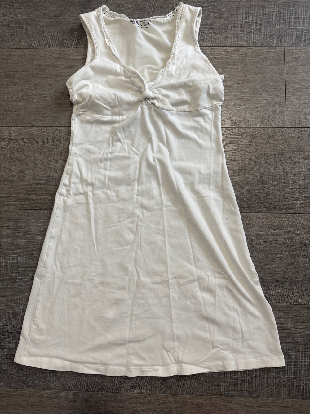Victoria's Secret White Twist-Front Mini Dress